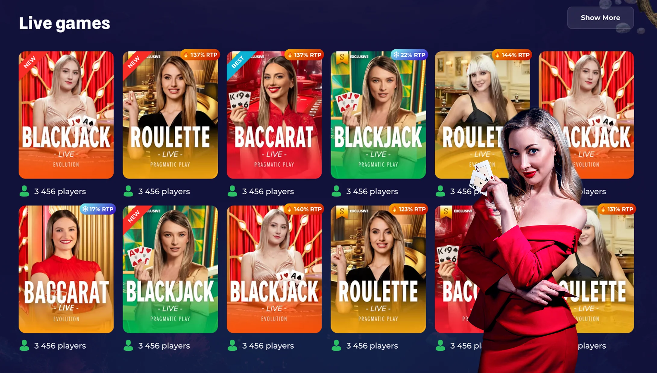 Triton Slots Live Dealers