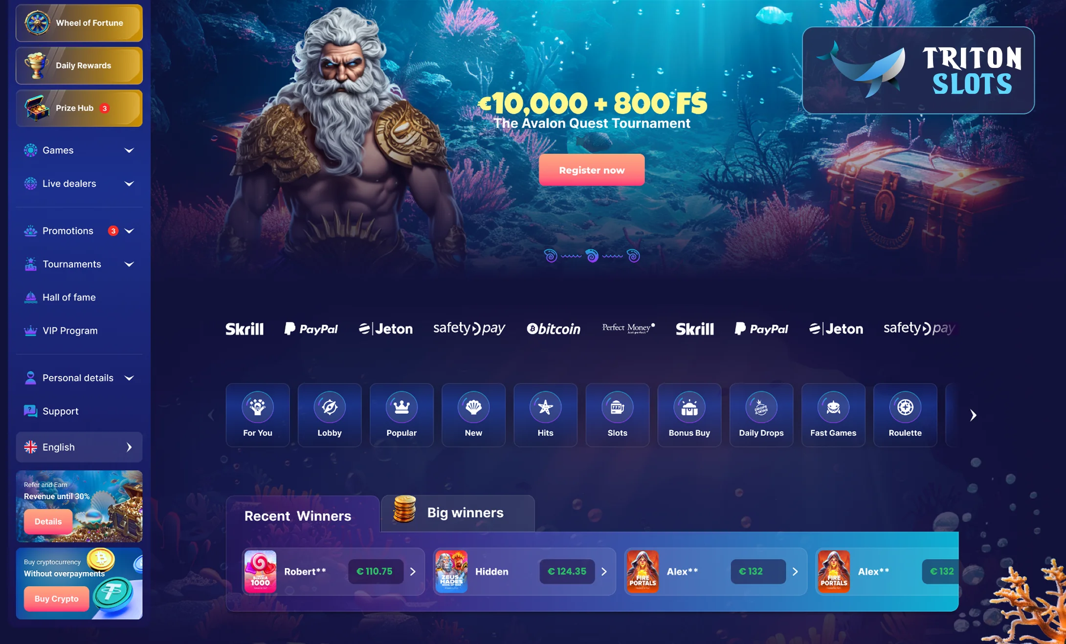 Triton Slots Online